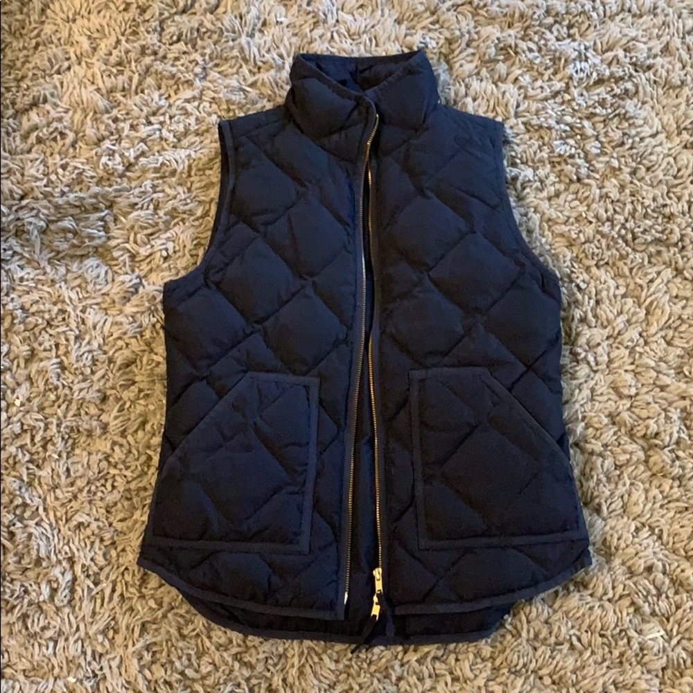 Navy j crew vest